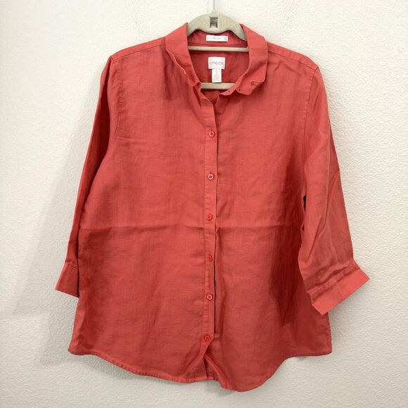 Women's Clothing Chicos Plus Size Tops Chicos Blouse Top - Main Image